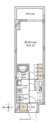 NIDO ASAKUSA(1K/7階)の間取り写真