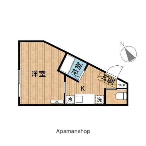 PRIME MINOWA(1K/1階)の間取り写真