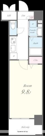 OZ LABEL(1K/2階)の間取り写真