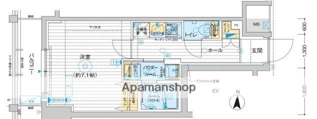 エステムプラザTOKYO RISE 11階階 間取り