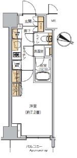 リビオメゾン南砂町(1K/2階)の間取り写真