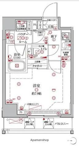 クレイシア森下ステーションサイト(1K/7階)の間取り写真