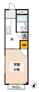 ハイツHIRO 3階階 間取り