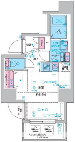 GENOVIA本所吾妻橋Ⅲ(ワンルーム/6階)の間取り写真