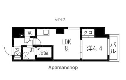 TRADIS秋葉原(1LDK/3階)の間取り写真