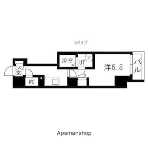TRADIS秋葉原(1K/11階)の間取り写真