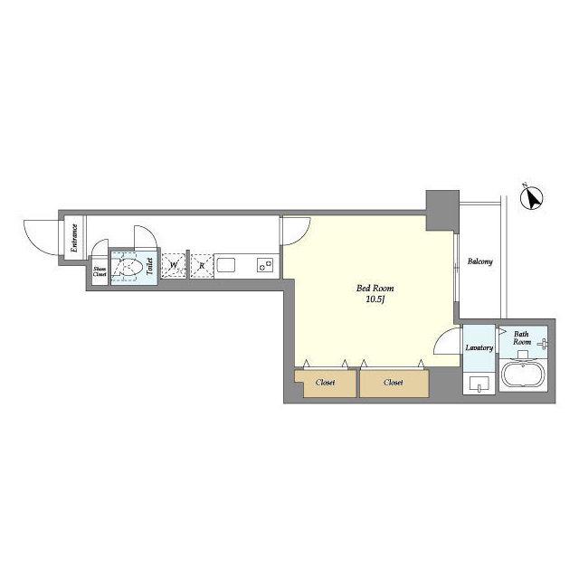 アルファコート曳舟2(1K/8階)の間取り写真