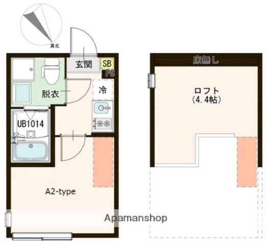 ロンスター三軒茶屋 2階階 間取り