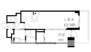 プレール・ドゥーク亀戸Ⅵ(1LDK/9階)の間取り写真