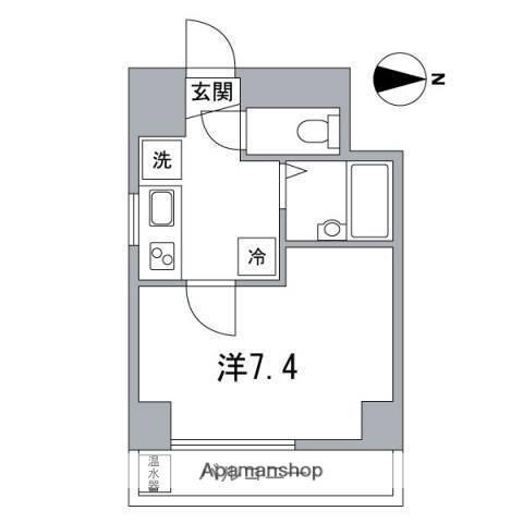 LALA上野(1K/8階)の間取り写真