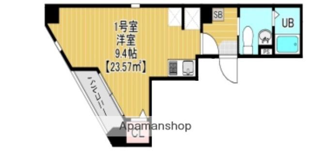 OJIMAHOLIC(ワンルーム/6階)の間取り写真