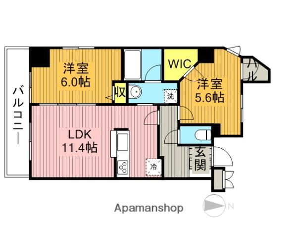 インペリアル パーク Ⅰ(1SLDK/5階)の間取り写真