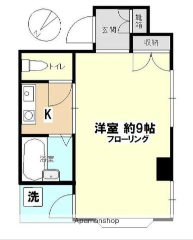 ル・モン小石川(1K/2階)の間取り写真