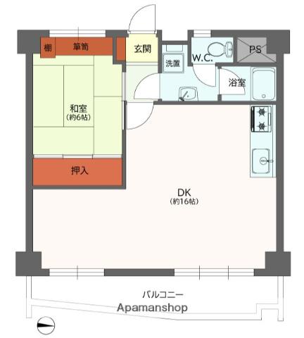 小名木川ハウス(3DK/8階)の間取り写真