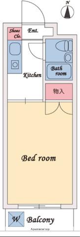 ハイタウン大森(1K/1階)の間取り写真