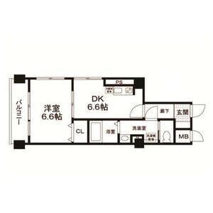 秀和松涛レジデンス(1DK/4階)の間取り写真