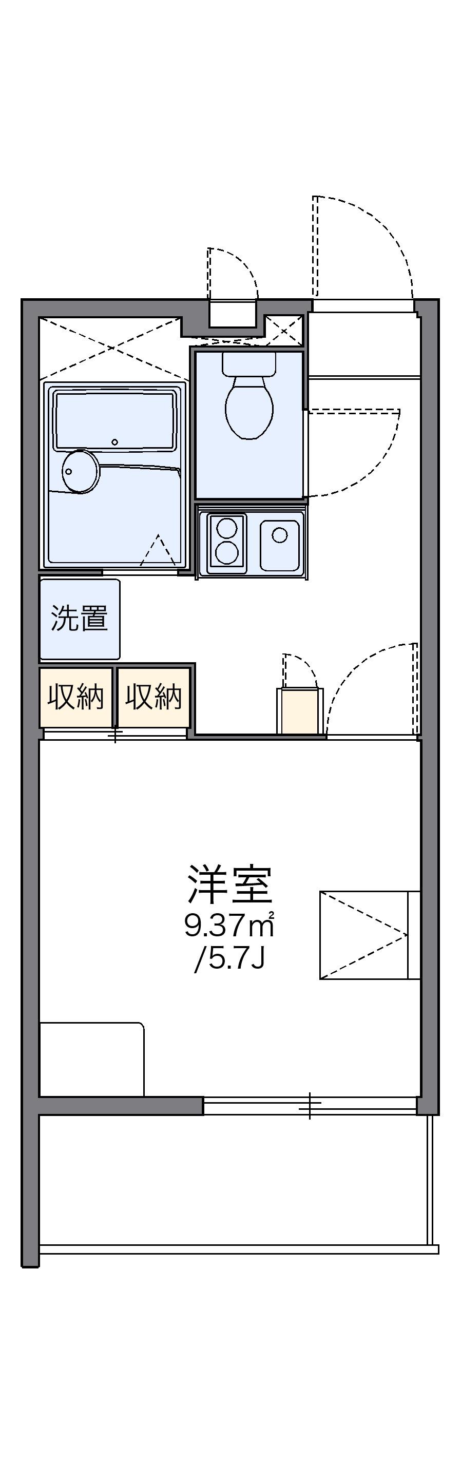 レオパレスECHO 3階階 間取り