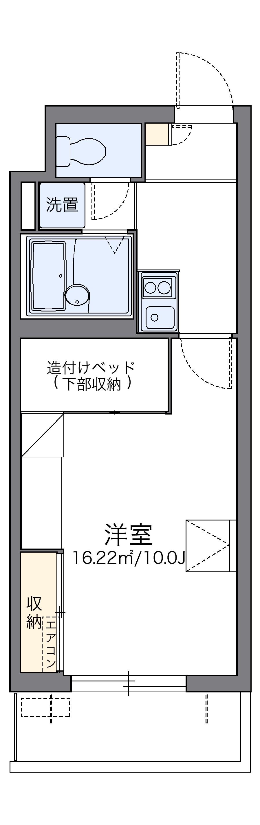 レオパレスパルコートD 2階階 間取り