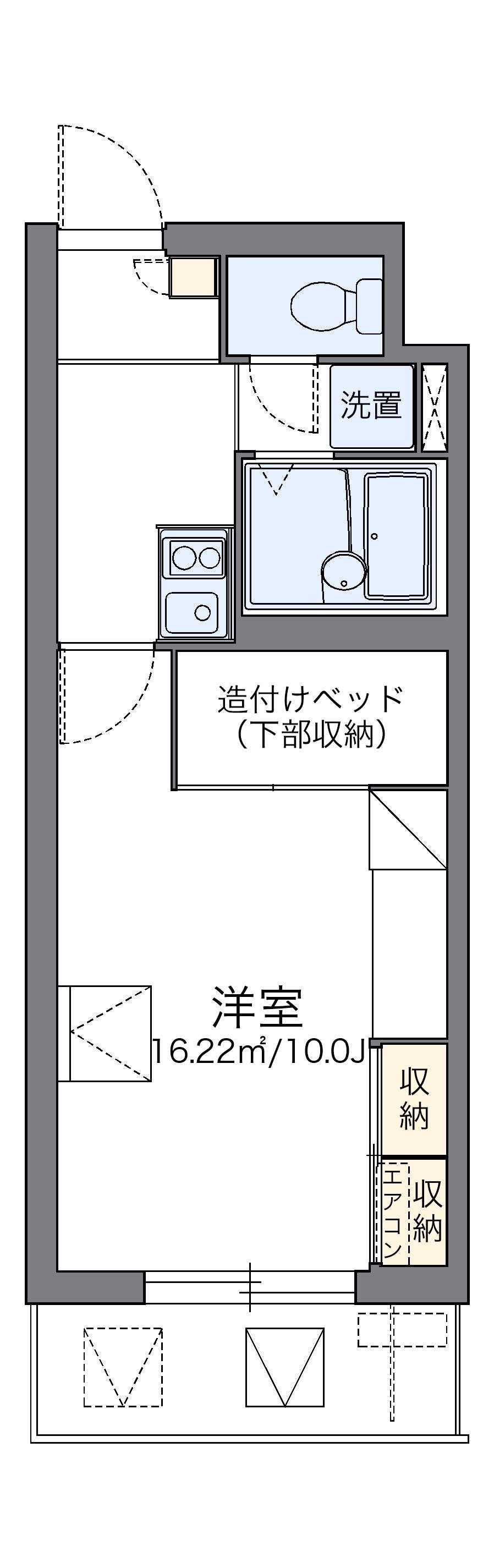 レオパレスパルコートC 2階階 間取り