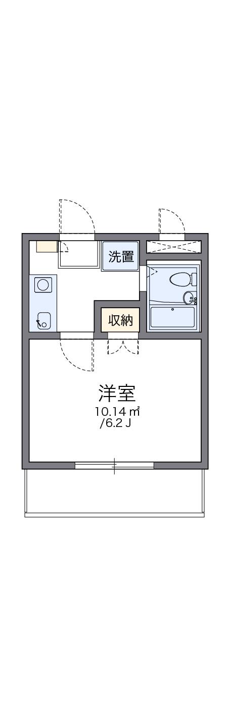 レオパレスキュービクル浅草橋 2階階 間取り