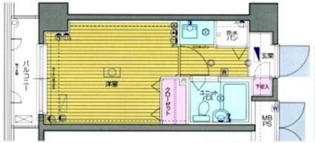 ガラ・シティ白金台 8階階 間取り