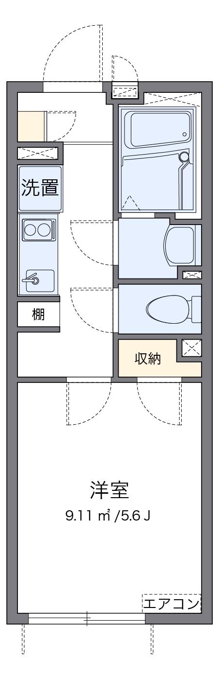 クレイノベルメゾン大森(1K/1階)の間取り写真