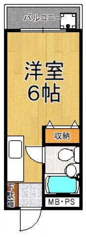 メゾンあかね(ワンルーム/3階)の間取り写真