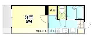 ベルメゾン(1K/2階)の間取り写真