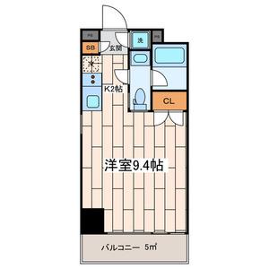 PREMIUM RESIDENCE KAWASAKI(1K/2階)の間取り写真