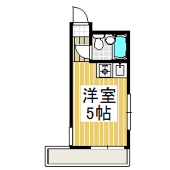 カスティル渋谷(ワンルーム/3階)の間取り写真