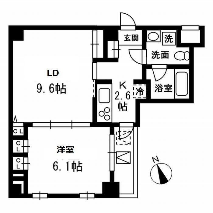 レジディア南雪谷 5階階 間取り