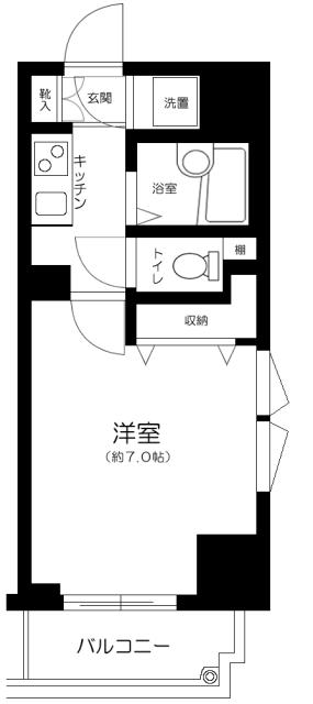 菱和パレス笹塚 9階階 間取り