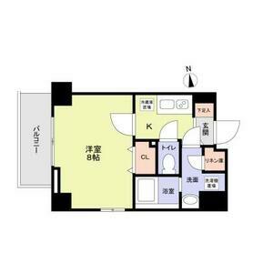 ルーセントK台東(1K/5階)の間取り写真