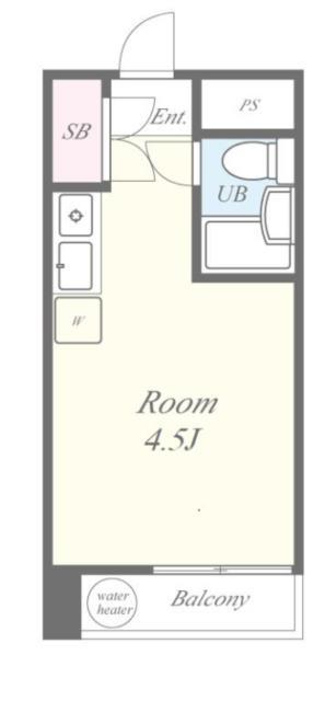 セジュール田町(ワンルーム/8階)の間取り写真