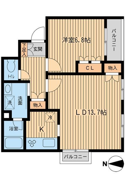 元麻布フォレストプラザ2 2階階 間取り