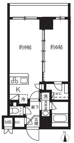 ハーモニーレジデンスグローバルキャピタル 14階階 間取り