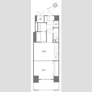 メインステージ浅草(1DK/5階)の間取り写真