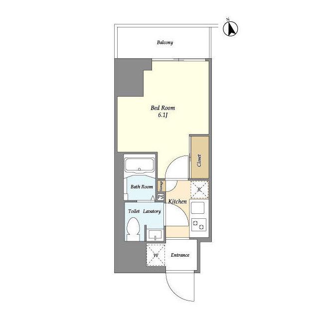 コンフォリア・リヴ川崎南幸町(1K/10階)の間取り写真