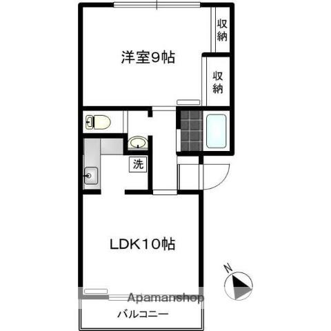 スターヴァレイ2(1LDK/3階)の間取り写真