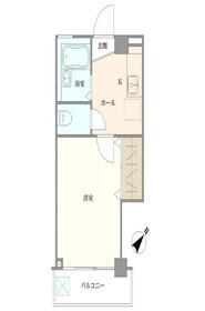 新星ビル(1K/3階)の間取り写真