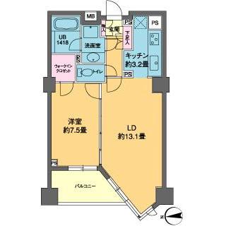カスタリア高輪 6階階 間取り
