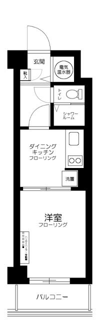 ペアパレス上池台NO2(1DK/2階)の間取り写真