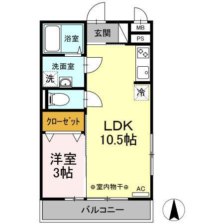 コモド元住吉 2階階 間取り