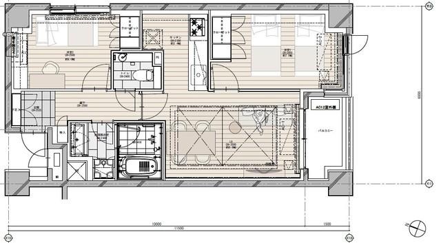 NK青山ホームズ(2LDK/2階)の間取り写真