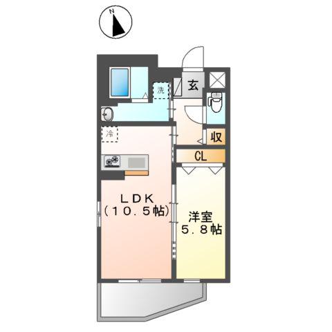 湯島3丁目店舗マンション工事(1LDK/3階)の間取り写真