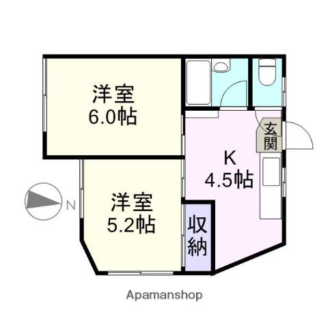 エクセラン成城 3階階 間取り