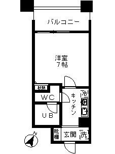 レジディア島津山 9階階 間取り
