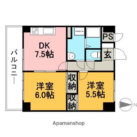 エクセルみたけ 6階階 間取り