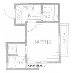 Y・Kコート(1K/2階)の間取り写真