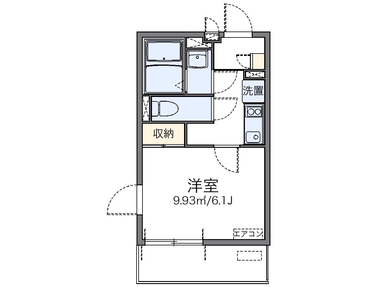 レオネクストコタ(1K/3階)の間取り写真